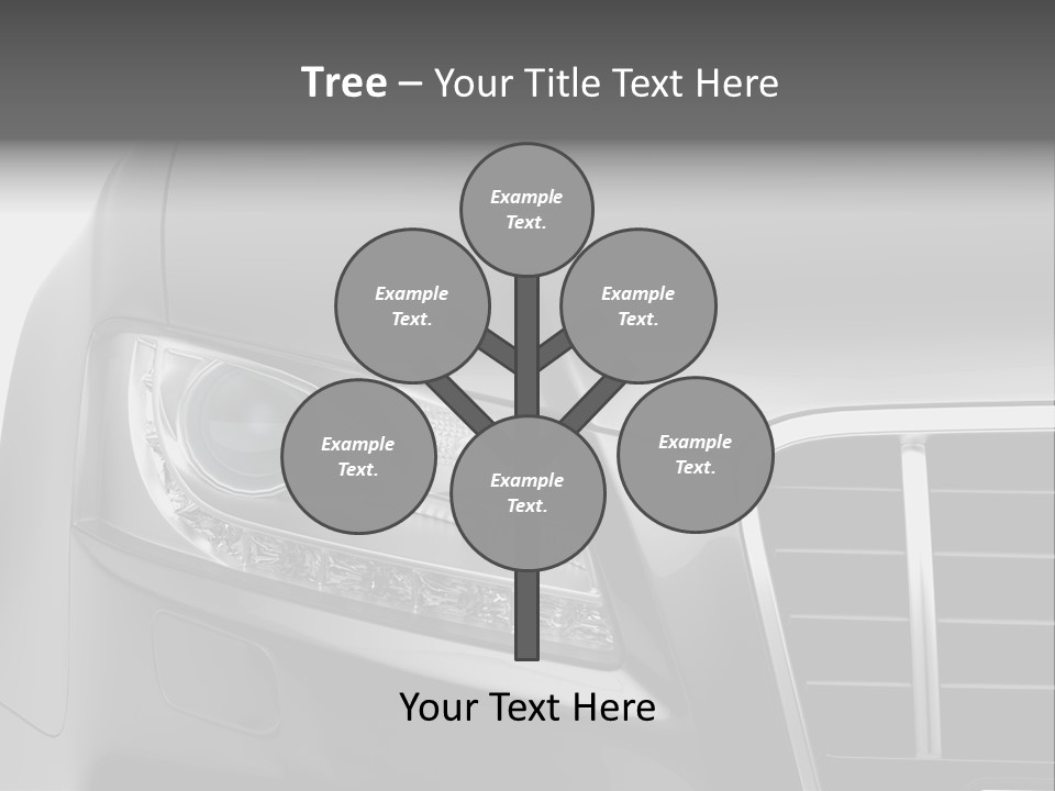 Black Car Isolated PowerPoint Template
