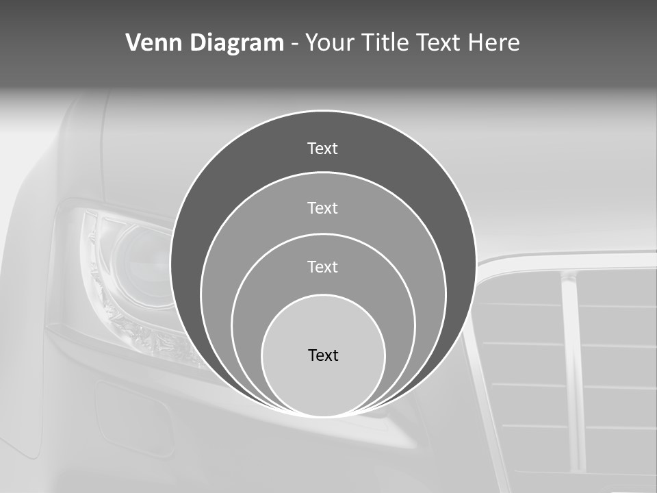 Black Car Isolated PowerPoint Template