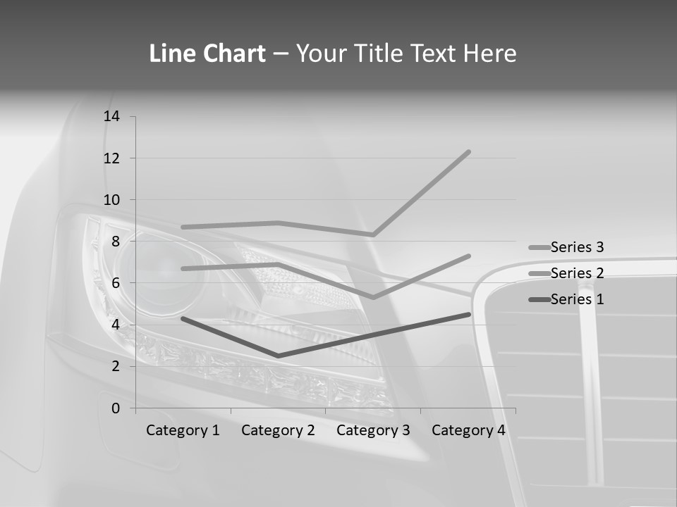 Black Car Isolated PowerPoint Template