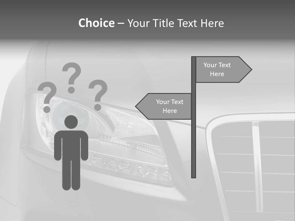 Black Car Isolated PowerPoint Template