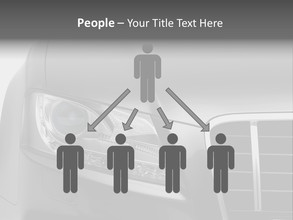 Black Car Isolated PowerPoint Template