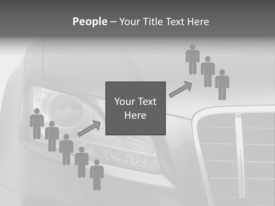 Black Car Isolated PowerPoint Template