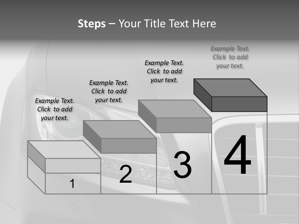 Black Car Isolated PowerPoint Template