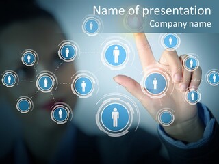 Profile Businesswoman Modern PowerPoint Template