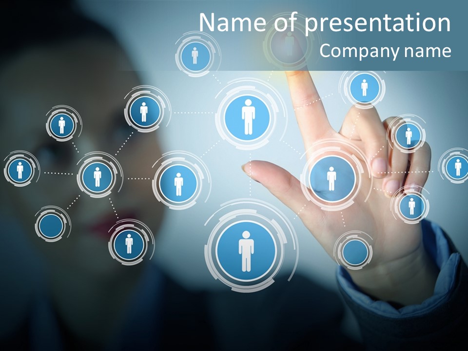 Profile Businesswoman Modern PowerPoint Template