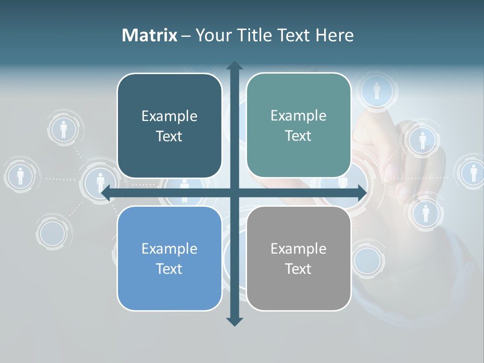 Profile Businesswoman Modern PowerPoint Template