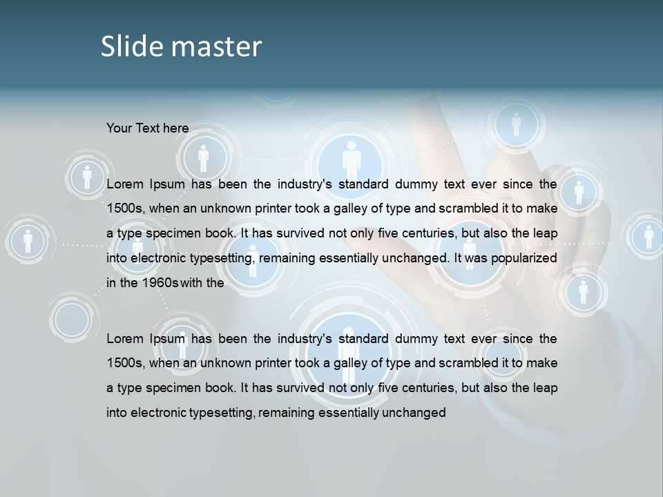 Profile Businesswoman Modern PowerPoint Template