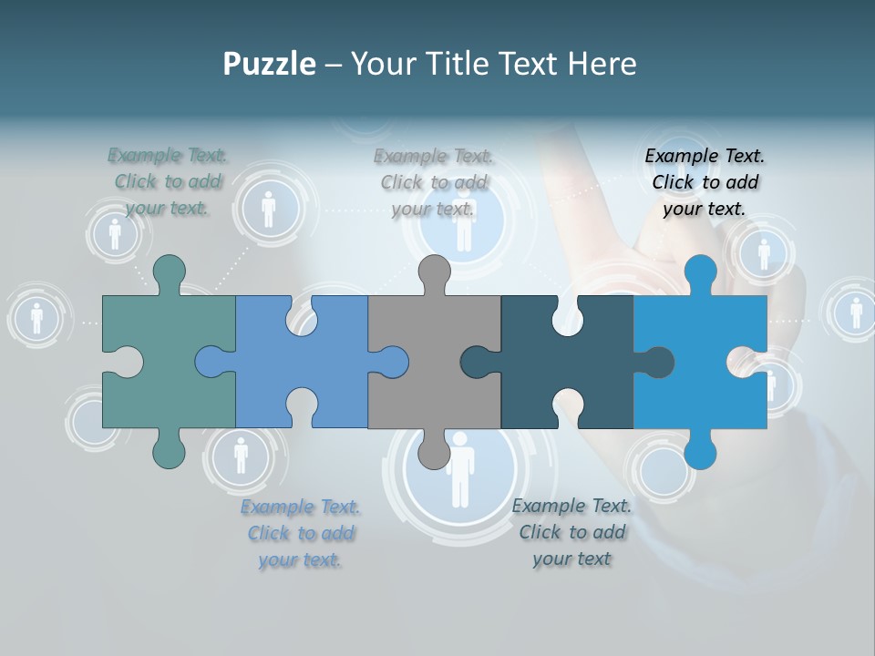 Profile Businesswoman Modern PowerPoint Template