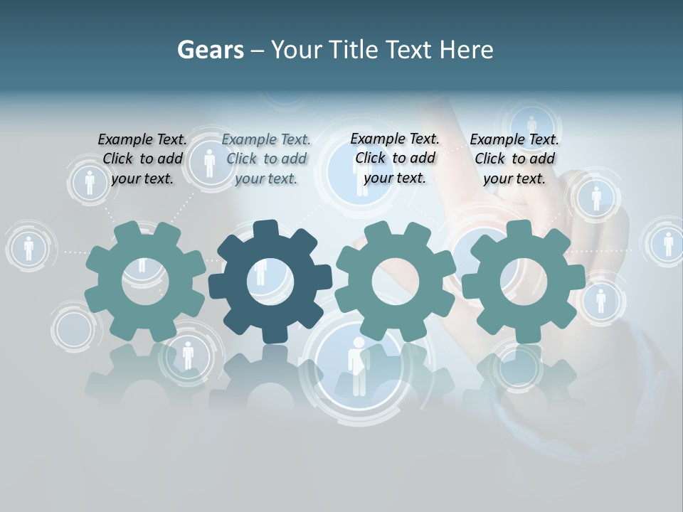 Profile Businesswoman Modern PowerPoint Template