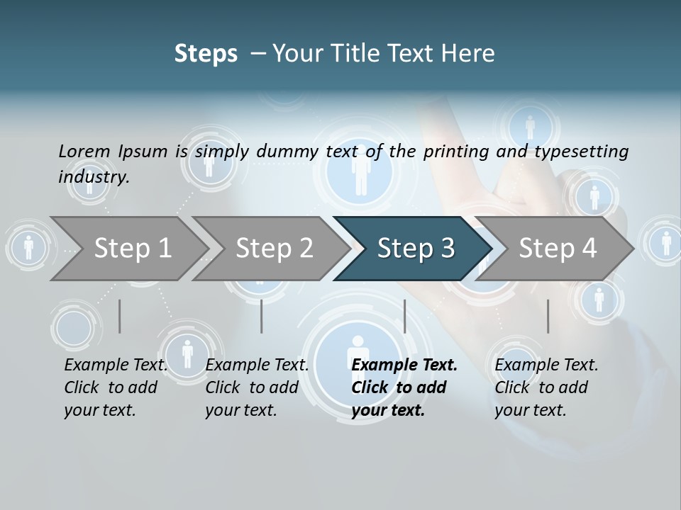 Profile Businesswoman Modern PowerPoint Template