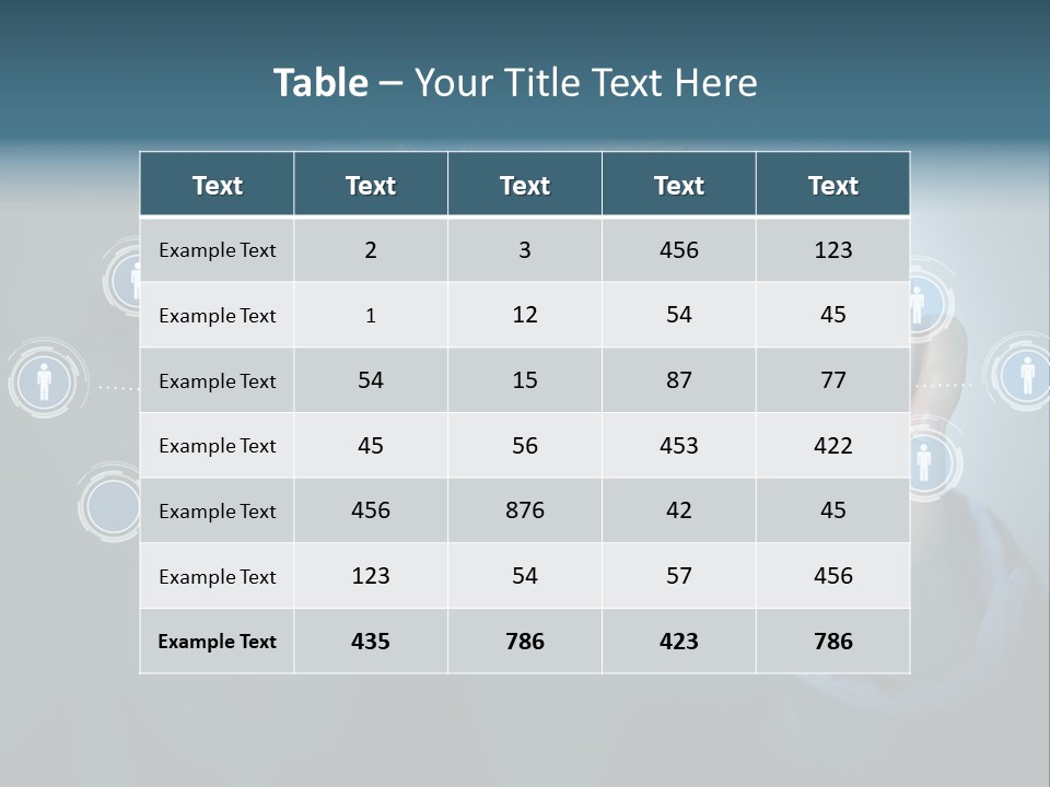 Profile Businesswoman Modern PowerPoint Template