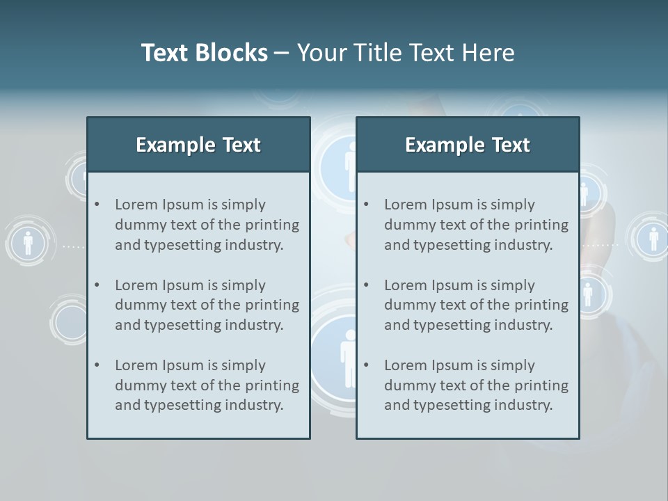 Profile Businesswoman Modern PowerPoint Template