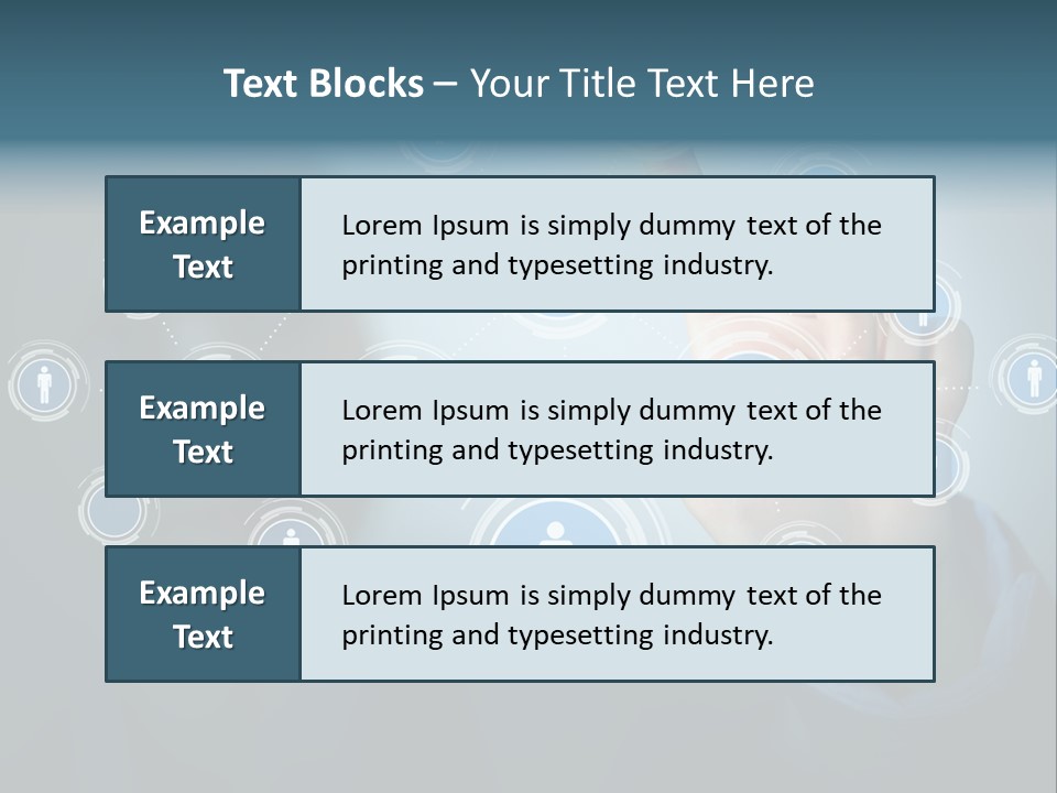 Profile Businesswoman Modern PowerPoint Template