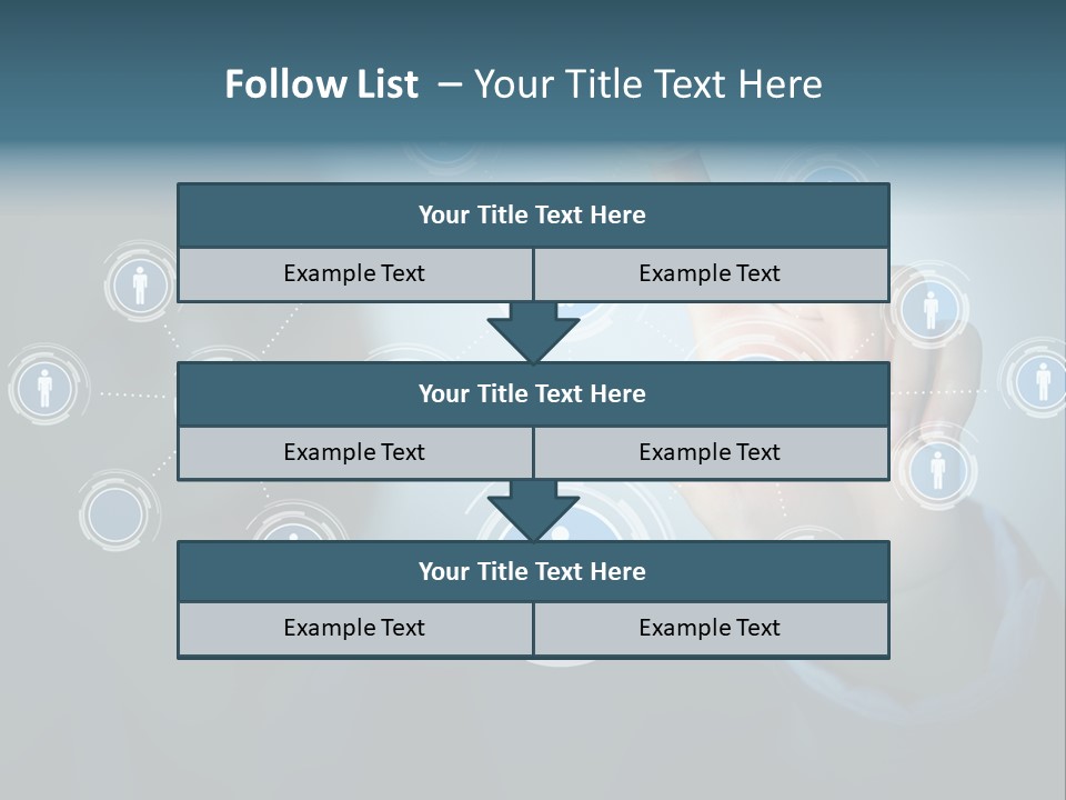 Profile Businesswoman Modern PowerPoint Template