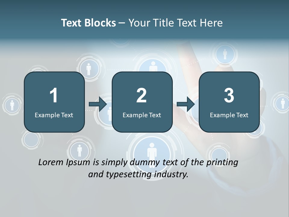 Profile Businesswoman Modern PowerPoint Template