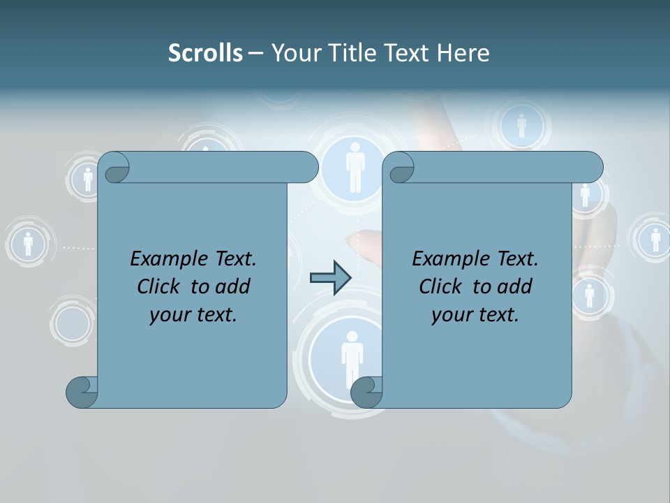 Profile Businesswoman Modern PowerPoint Template