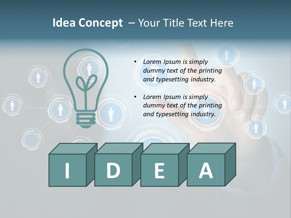 Profile Businesswoman Modern PowerPoint Template