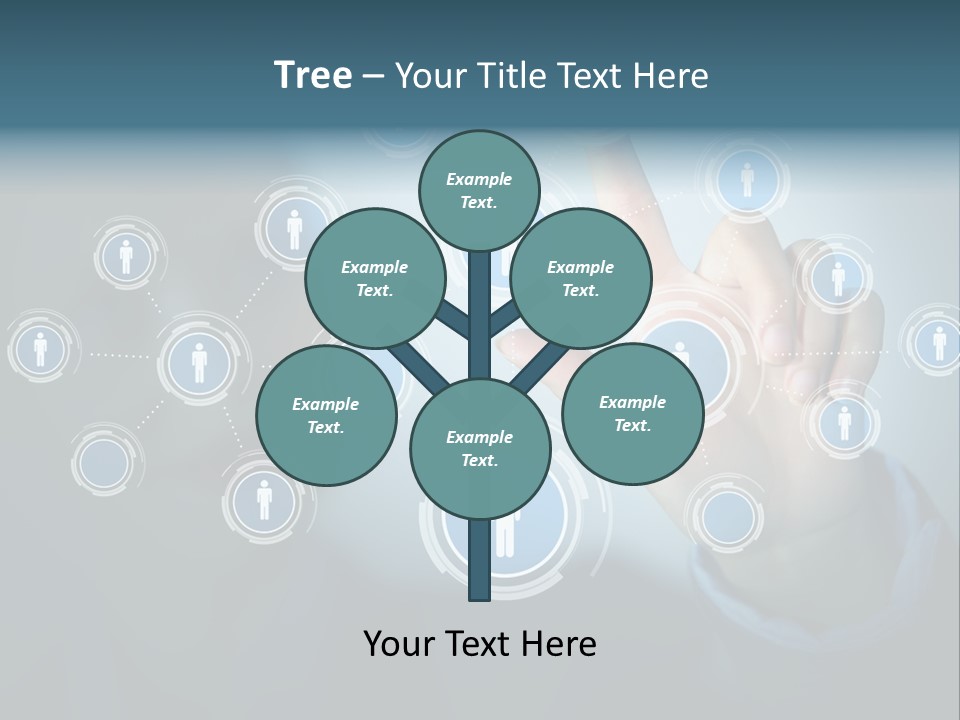 Profile Businesswoman Modern PowerPoint Template