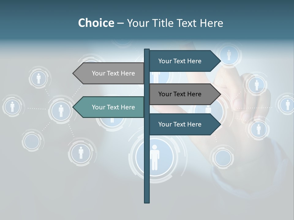 Profile Businesswoman Modern PowerPoint Template