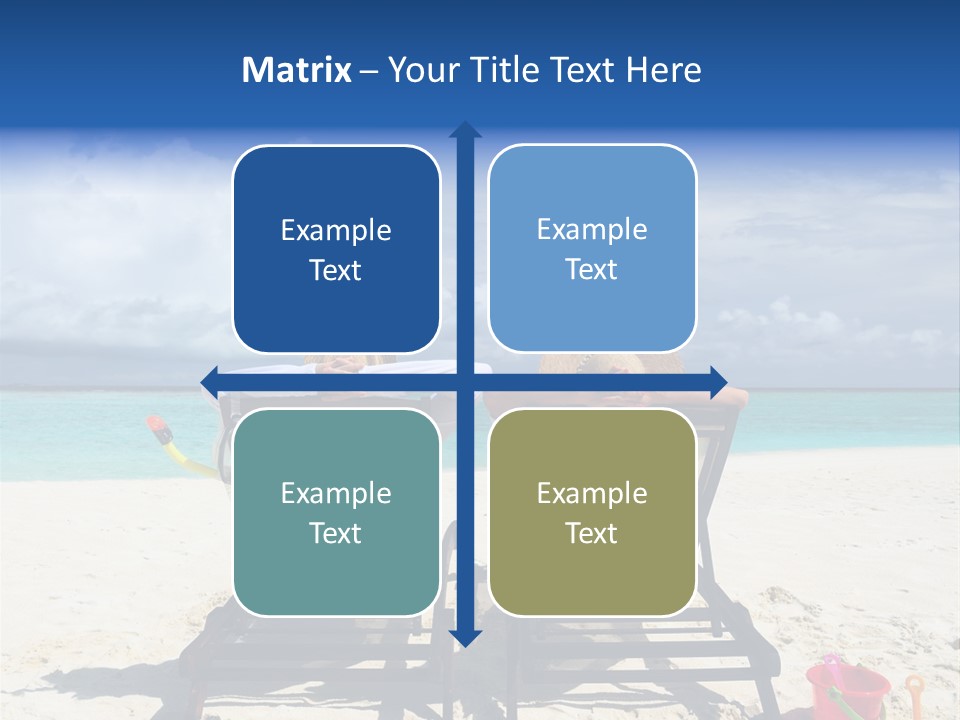 Leisure Sea Woman PowerPoint Template