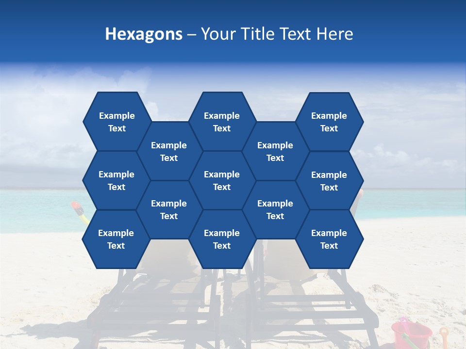 Leisure Sea Woman PowerPoint Template