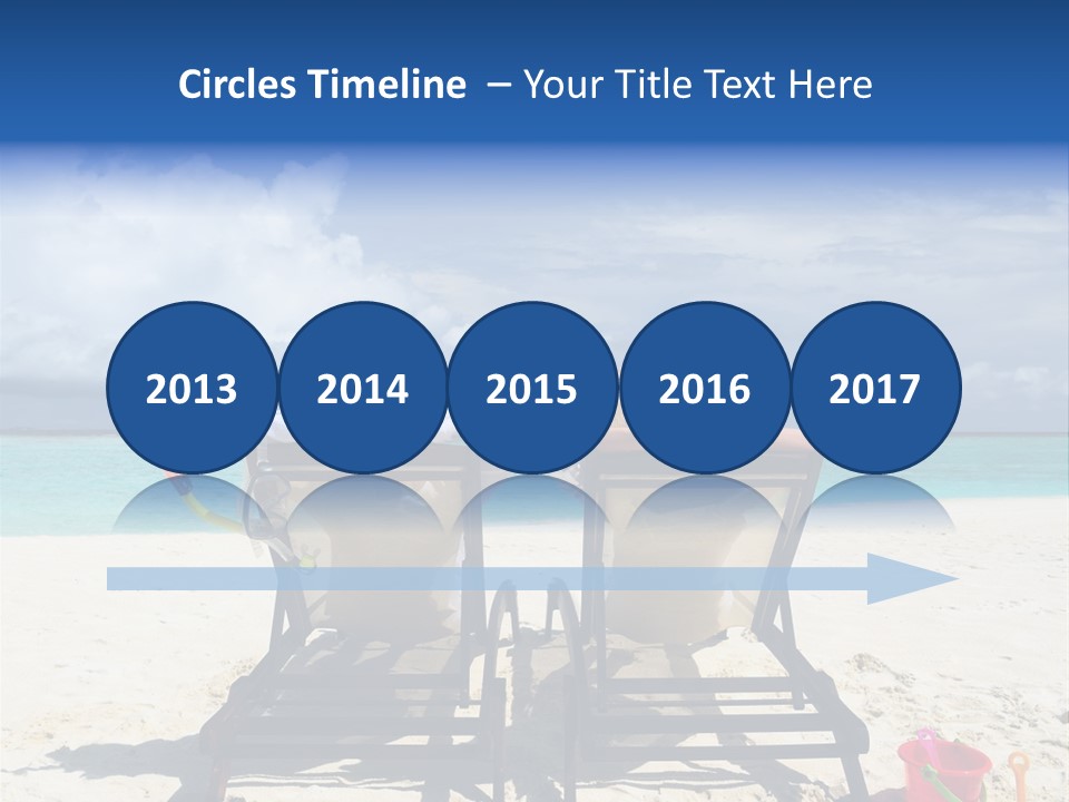 Leisure Sea Woman PowerPoint Template