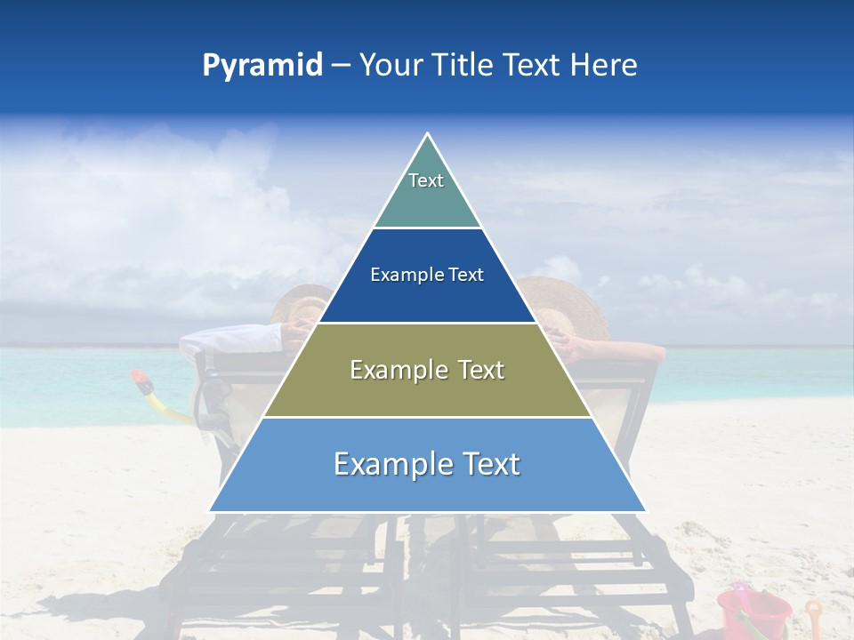 Leisure Sea Woman PowerPoint Template