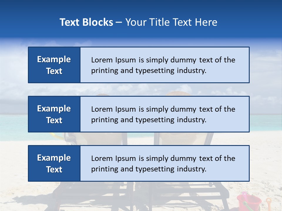 Leisure Sea Woman PowerPoint Template