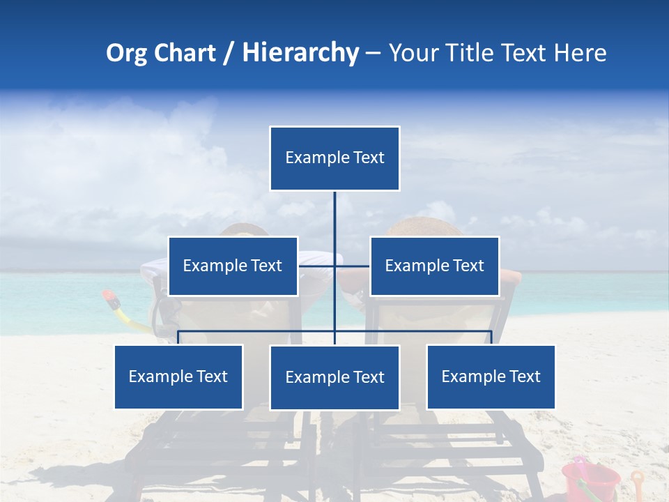 Leisure Sea Woman PowerPoint Template