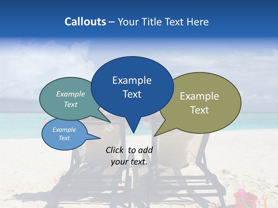 Leisure Sea Woman PowerPoint Template