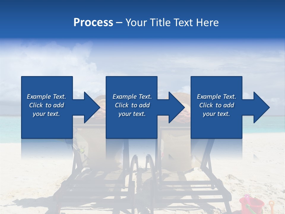 Leisure Sea Woman PowerPoint Template