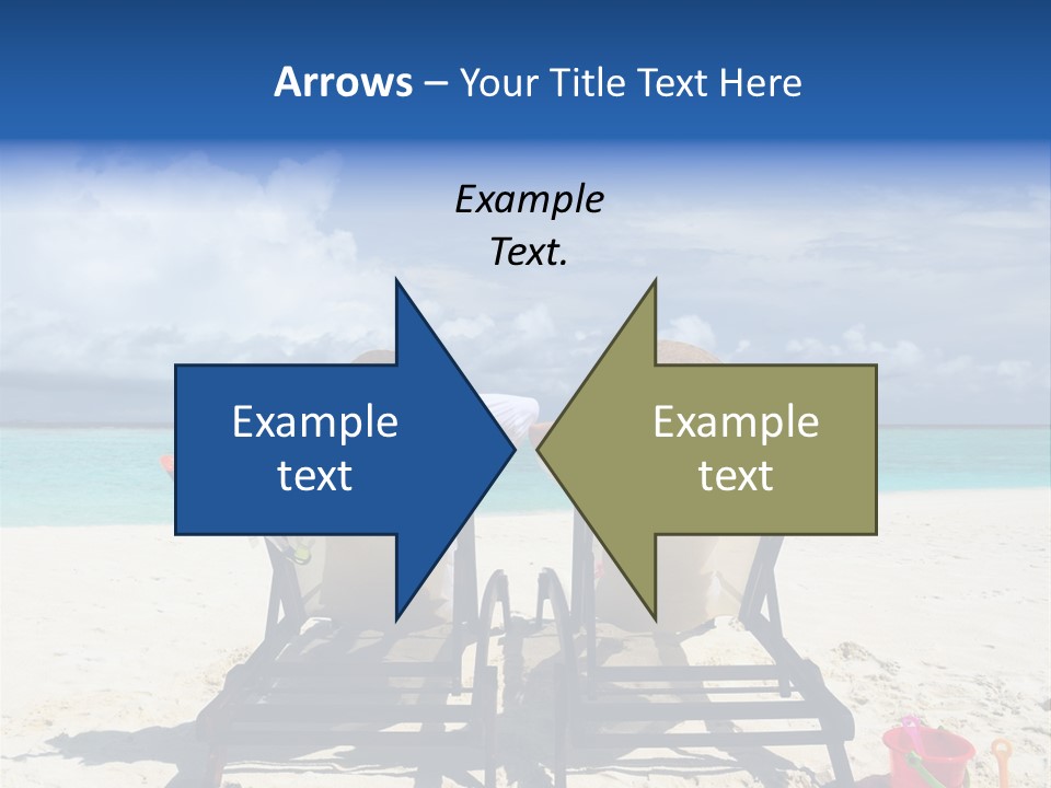 Leisure Sea Woman PowerPoint Template