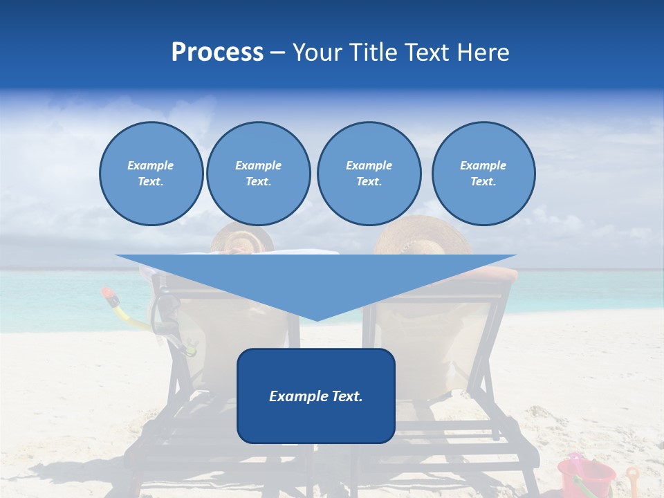 Leisure Sea Woman PowerPoint Template