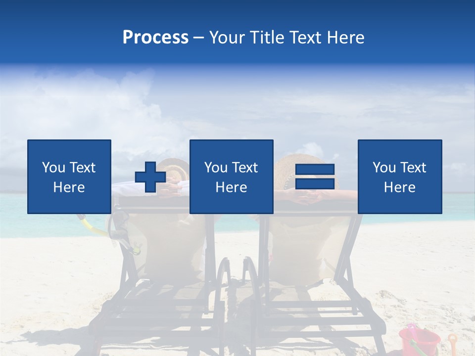Leisure Sea Woman PowerPoint Template