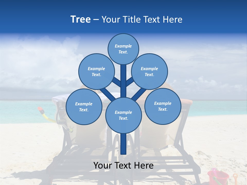 Leisure Sea Woman PowerPoint Template