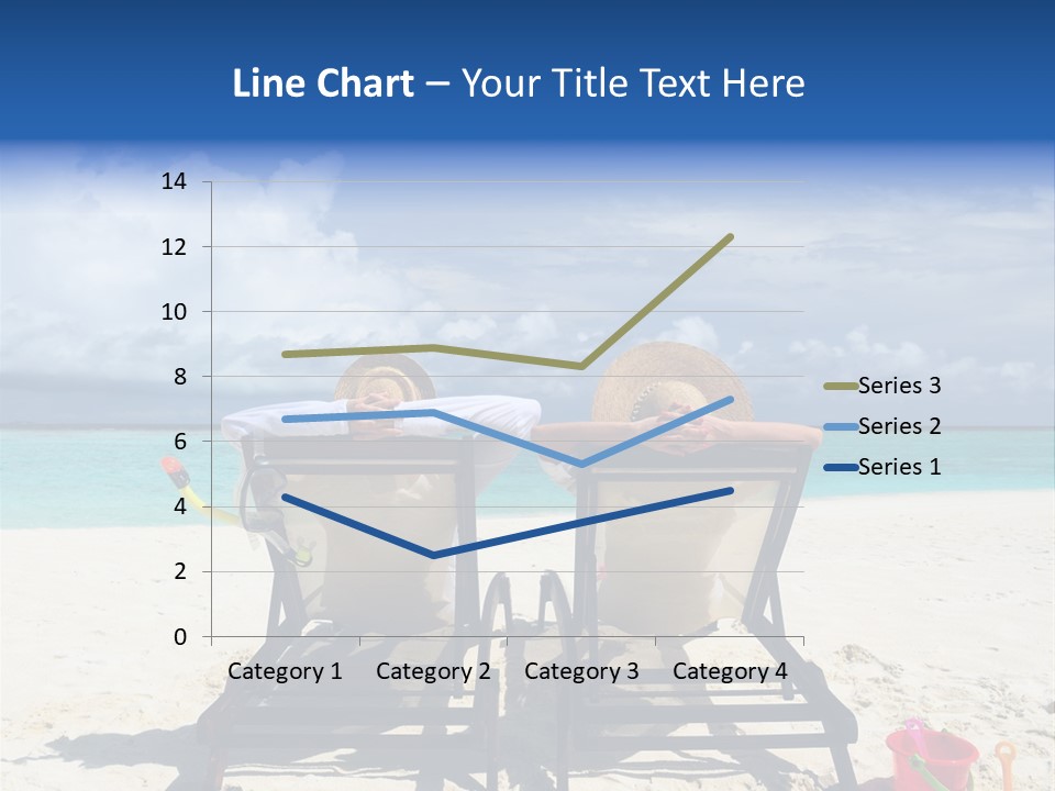 Leisure Sea Woman PowerPoint Template