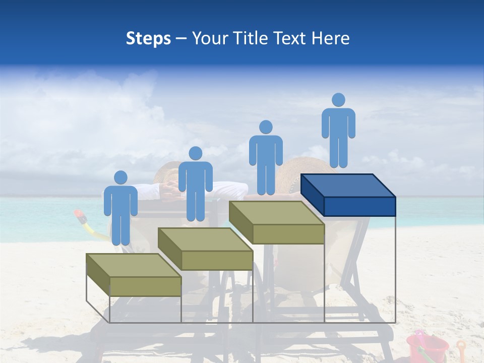 Leisure Sea Woman PowerPoint Template