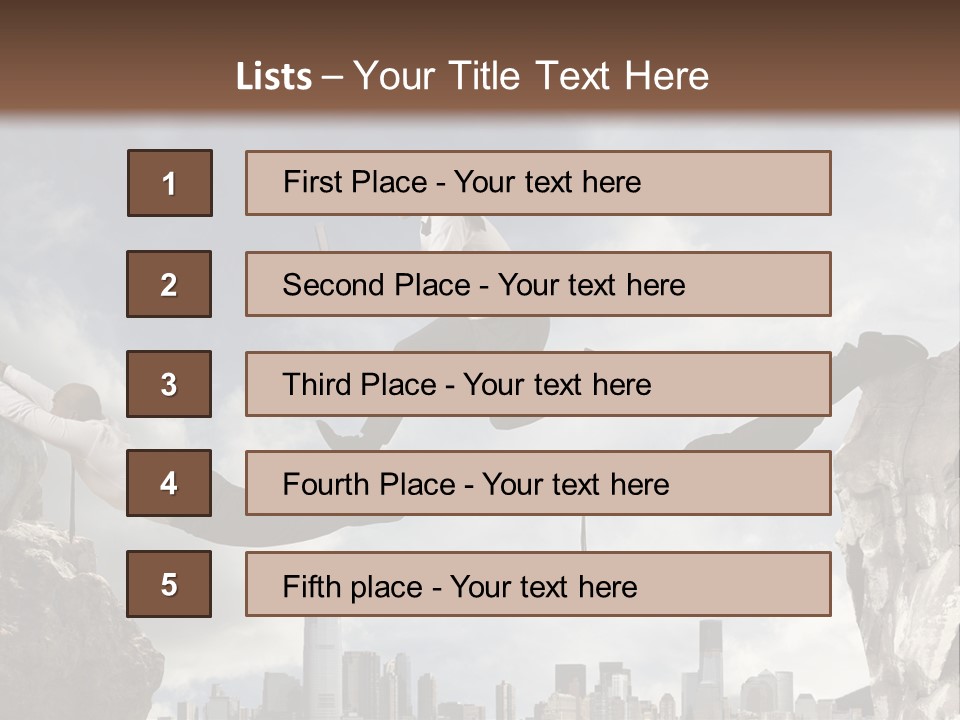 Danger Work Courage PowerPoint Template