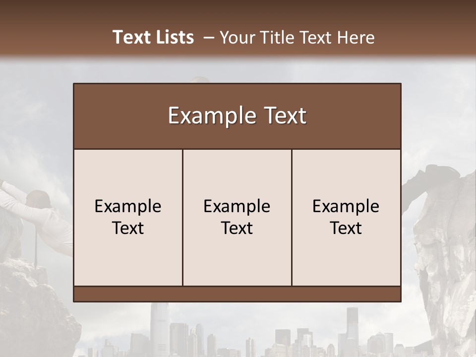Danger Work Courage PowerPoint Template