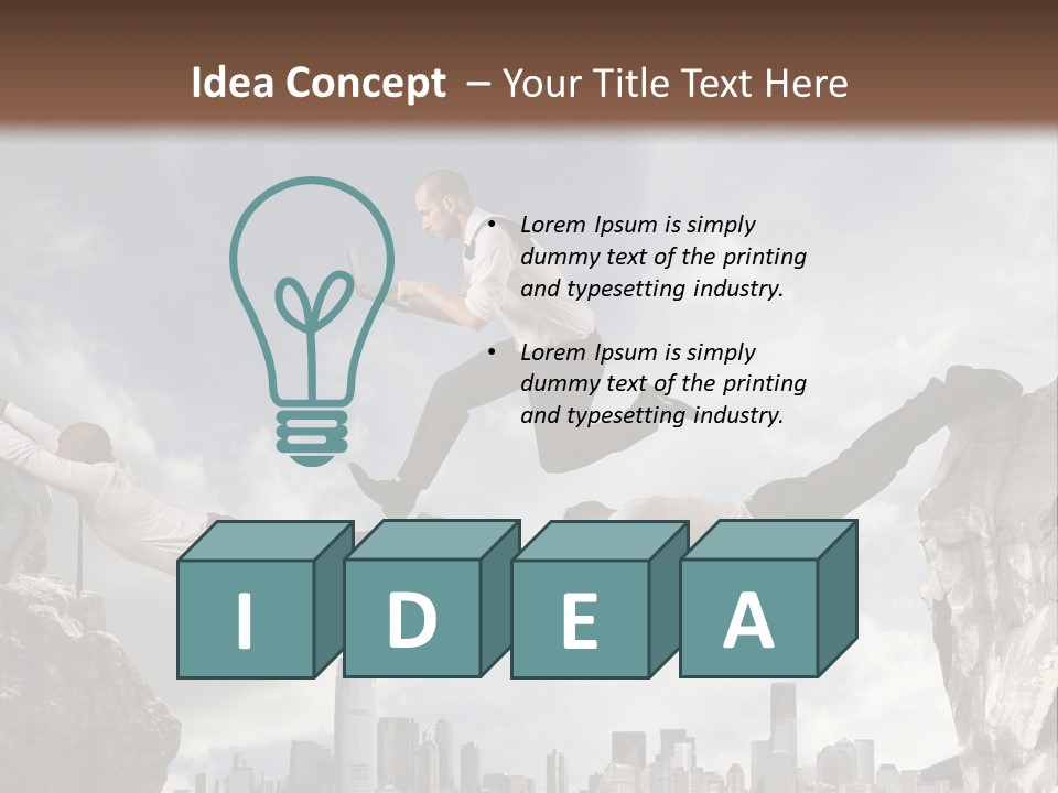 Danger Work Courage PowerPoint Template