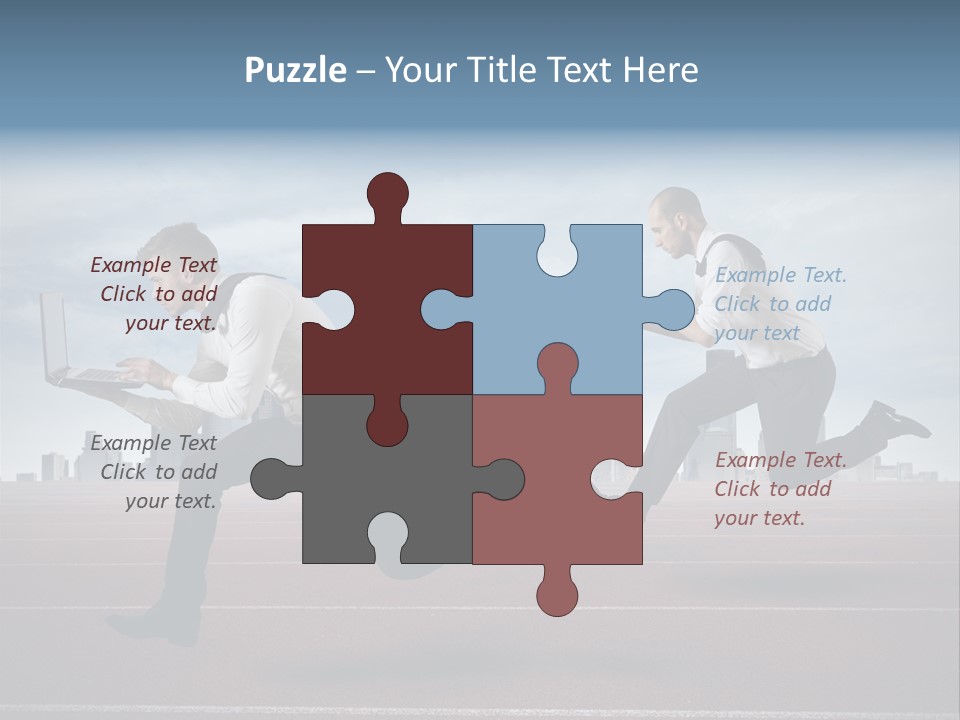 Finance Determined Running PowerPoint Template