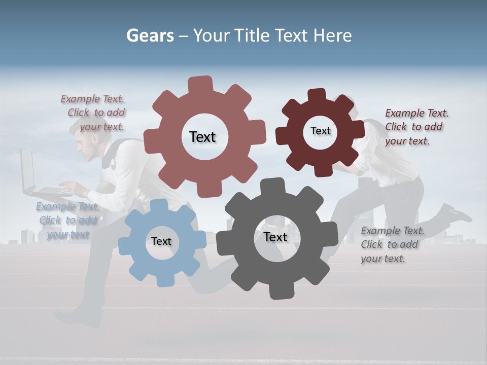 Finance Determined Running PowerPoint Template