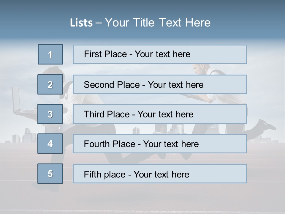 Finance Determined Running PowerPoint Template