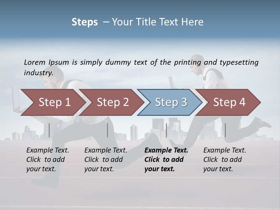 Finance Determined Running PowerPoint Template