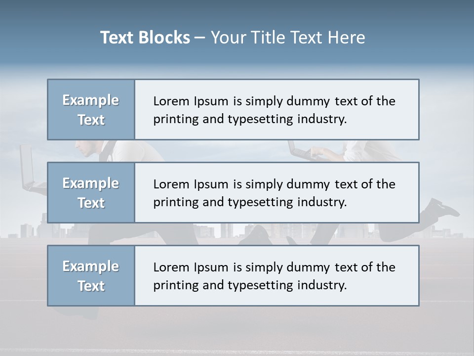 Finance Determined Running PowerPoint Template