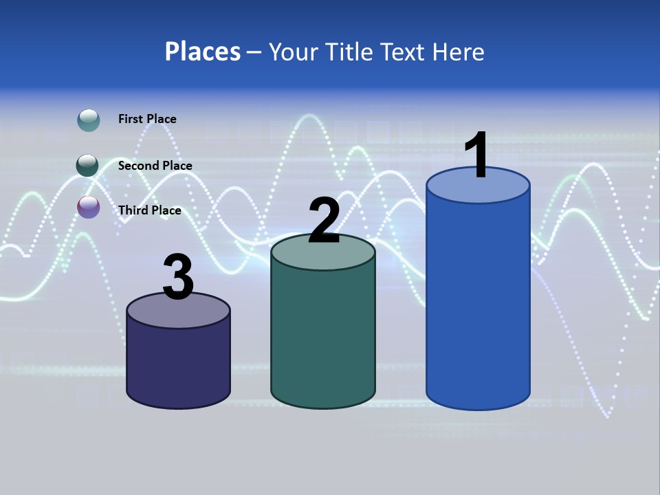 Techno Glimmer Stripe PowerPoint Template