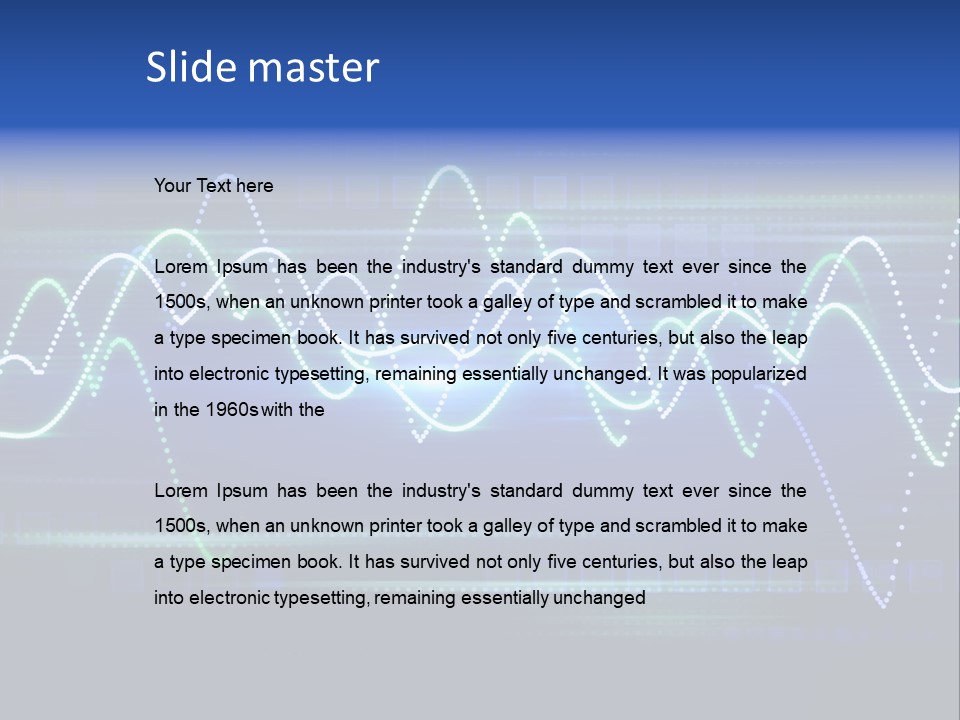 Techno Glimmer Stripe PowerPoint Template