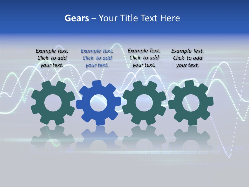 Techno Glimmer Stripe PowerPoint Template