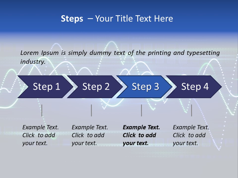 Techno Glimmer Stripe PowerPoint Template