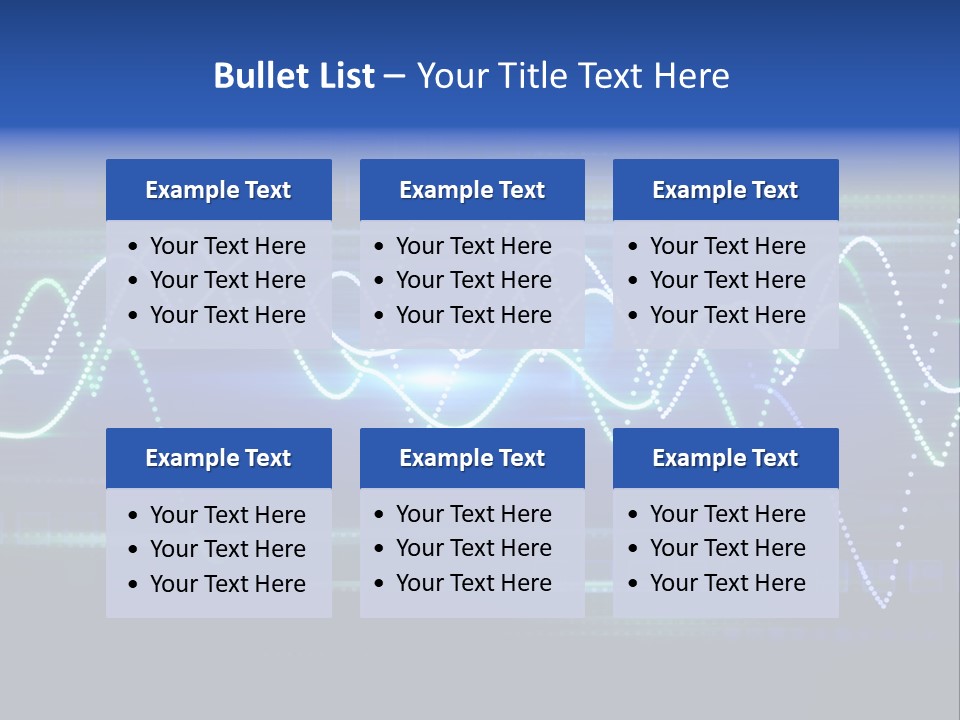 Techno Glimmer Stripe PowerPoint Template